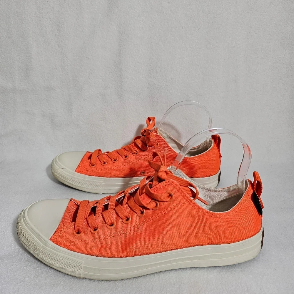Converse Orange Cordura Low Rise Sneakers